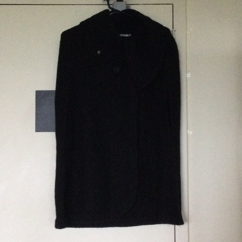 Wool Cape/poncho with collar